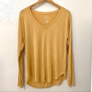 American Eagle Yellow Long Sleeve